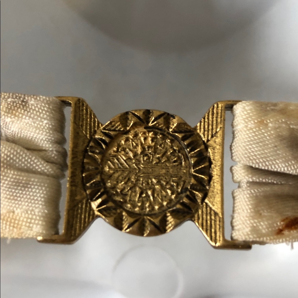 BALMAIN BEACHWEAR PLUNGING V NECK HALTER COVERUP • GOLD MEDALLION HARDWARE •Sz M - Picture 9 of 17